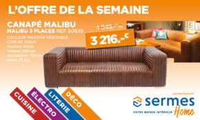 Offre de la semaine - canapé Malibu 3 places