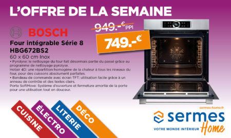 Offre de la semaine Four intégrable Bosch HBG672BS2