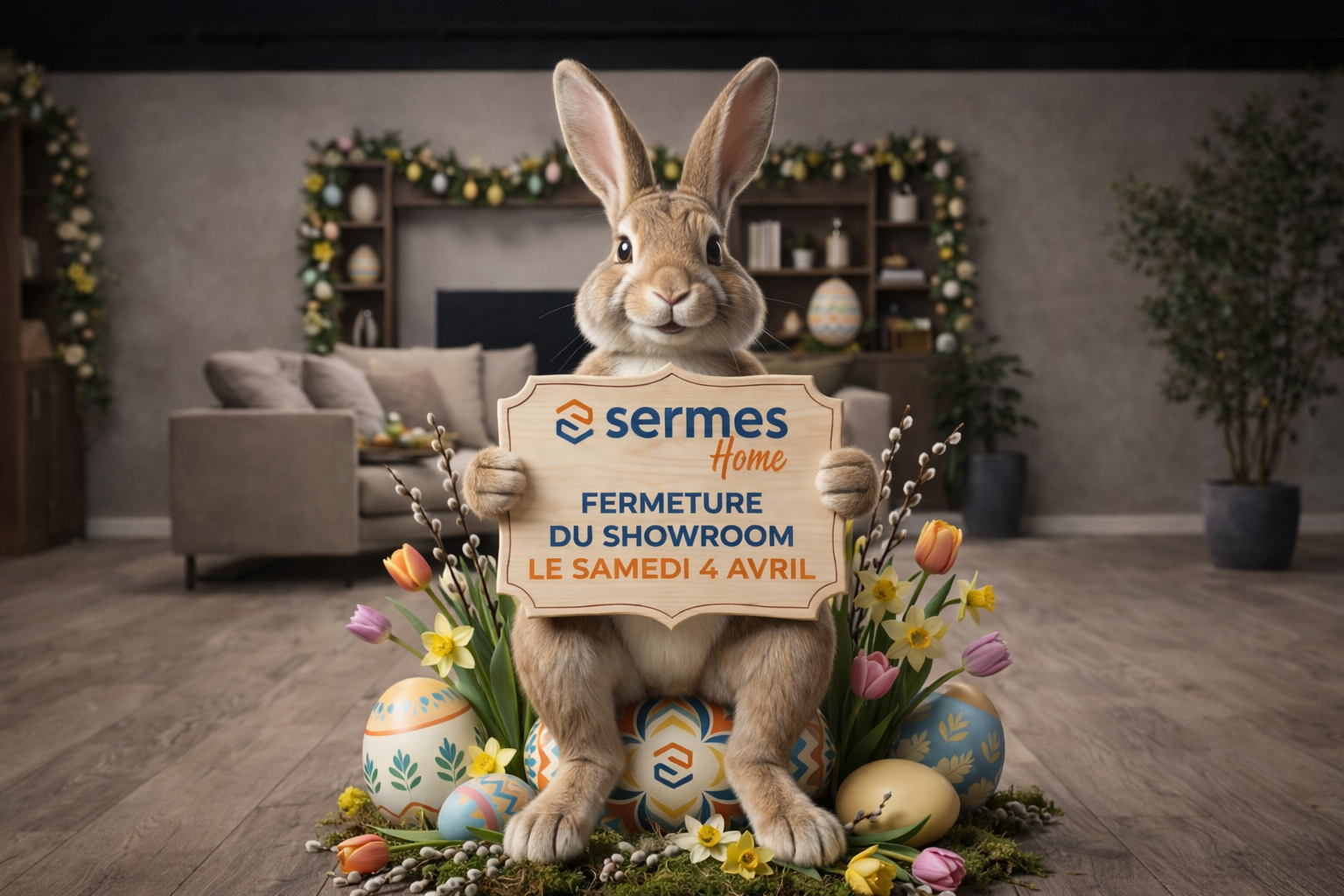 Sermes Home - Fermeture pour Paques 26
